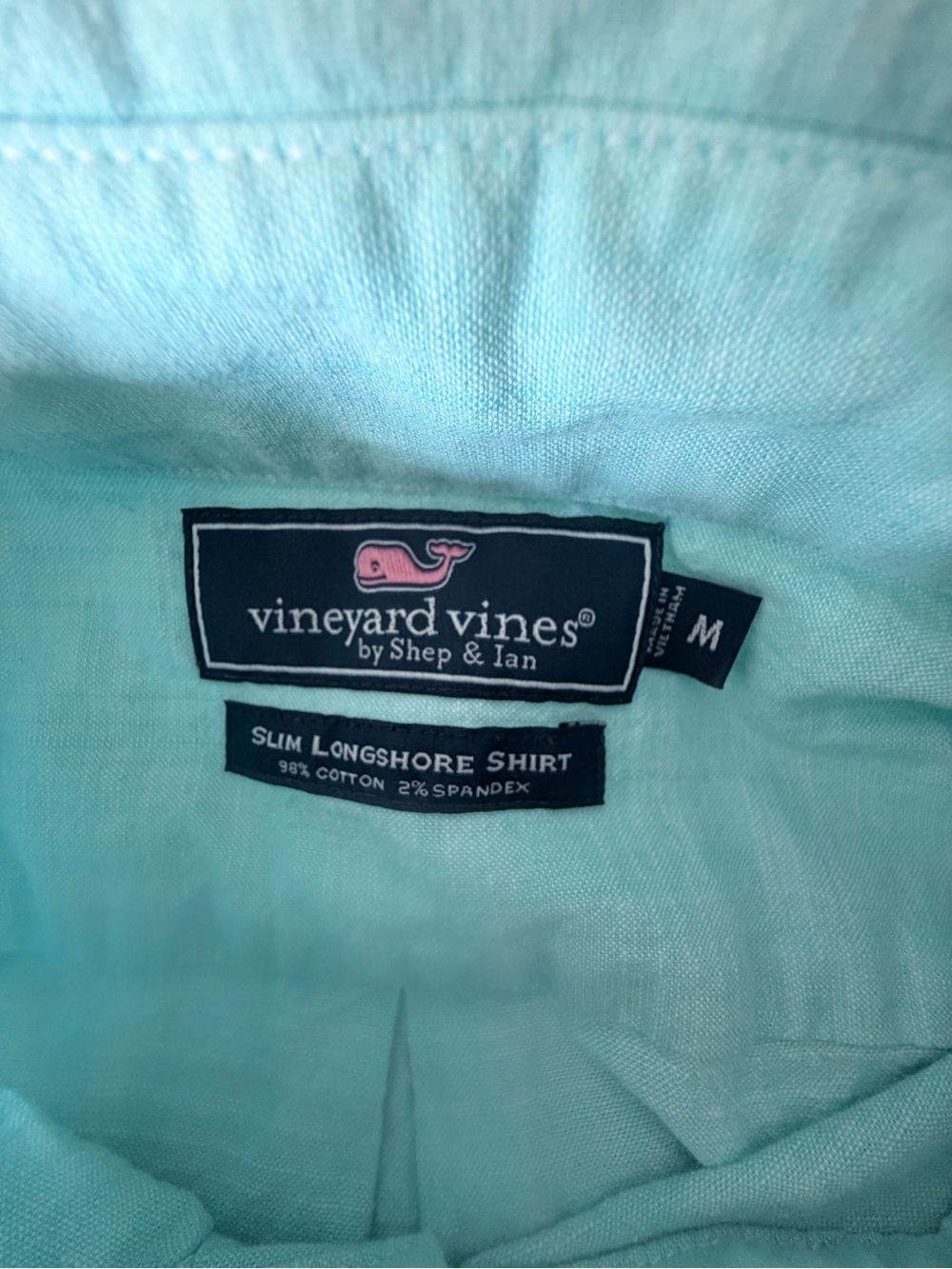 Vineyard Vines Men's Button-Down Shirt in Aqua - Picture 3 of 7